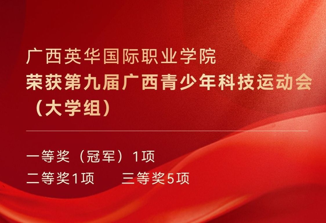 喜報！廣西英華國際職業(yè)學院學子在區(qū)級青少年科技運動會獲獎項+7